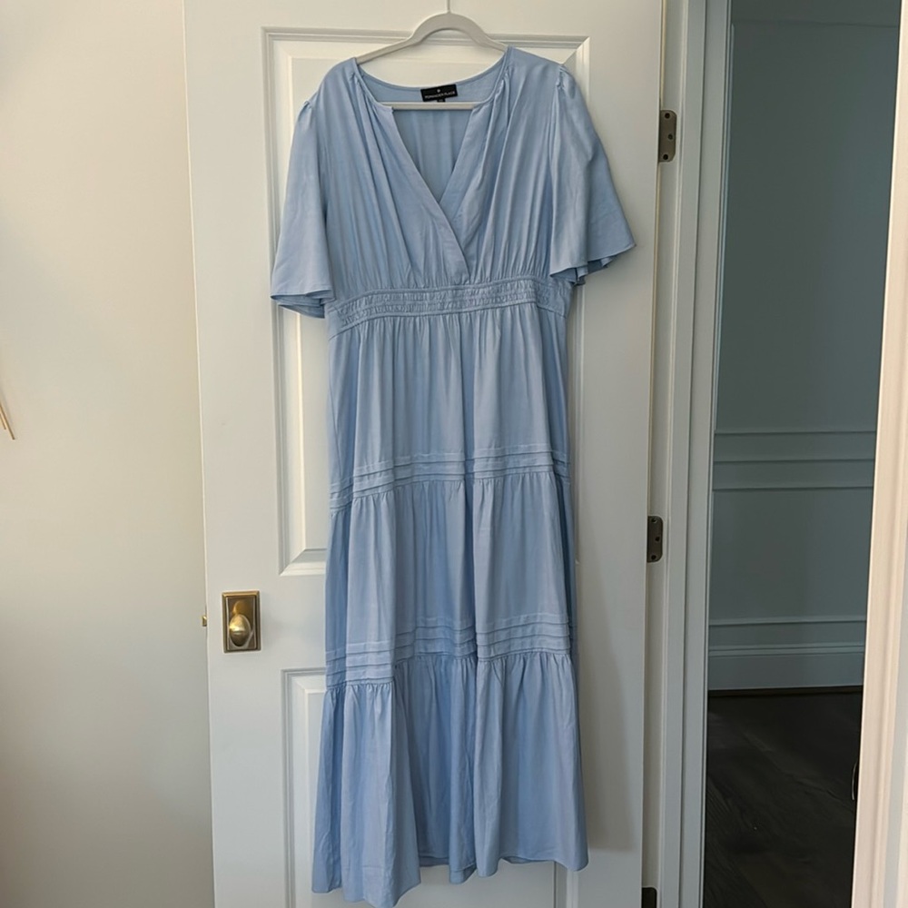 Blue Pomander Place Maxi Dress